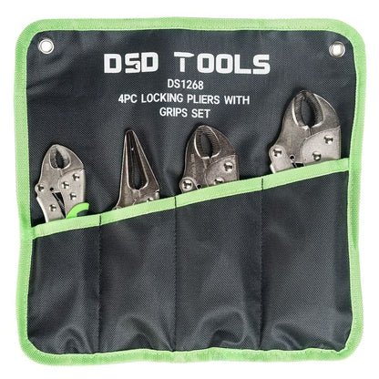 DSD TOOLS 4PC LOCKING PLIERS WITH GRIPS SET DS1268 image 2
