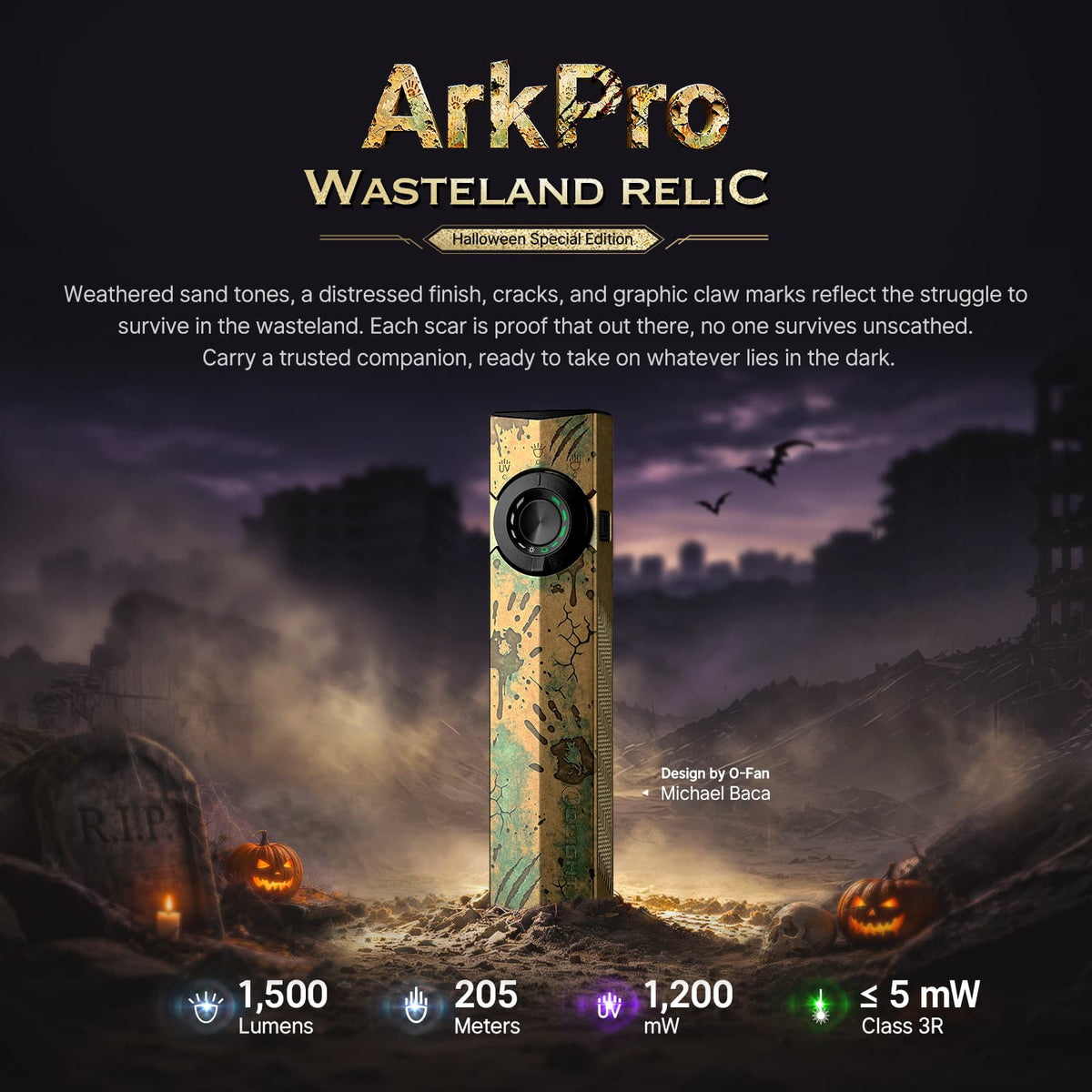 Olight ArkPro Wasteland Relic Halloween special edition