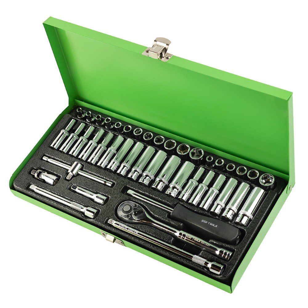 DSD TOOLS 43PC 1/4" DR. METRIC &amp; AF SOCKET SET DS1337 image 1