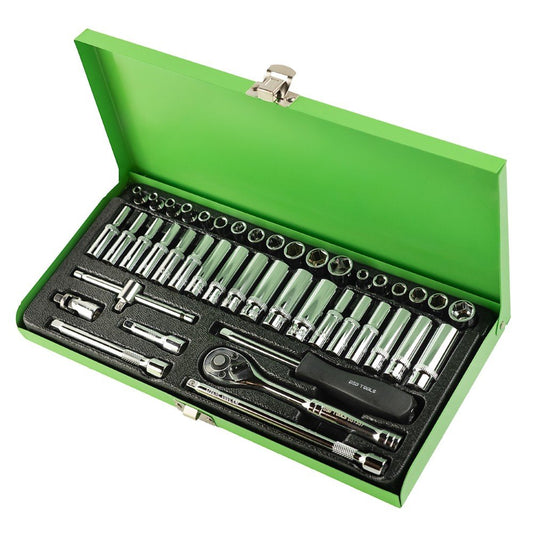 DSD TOOLS 43PC 1/4" DR. METRIC &amp; AF SOCKET SET DS1337 image 1