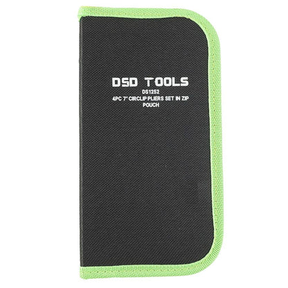 DSD TOOLS 4PC 7" CIRCLIP PLIERS SET IN ZIP POUCH DS1252 image 2