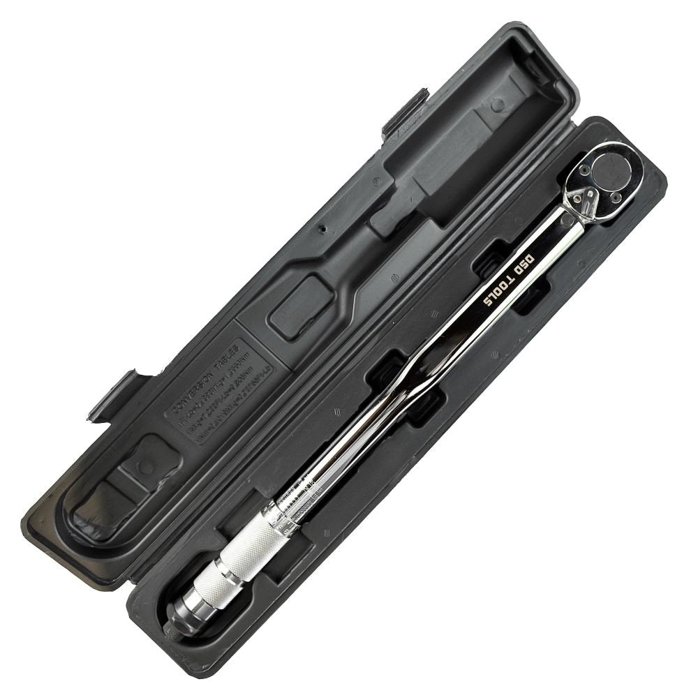 DSD TOOLS 1/2" DR CLICK TORQUE WRENCH 28-210NM DS1087 image 4