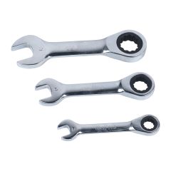 USPRO 12 PC METRIC STUBBY GEAR RATCHET COMBI WRENCH SET
