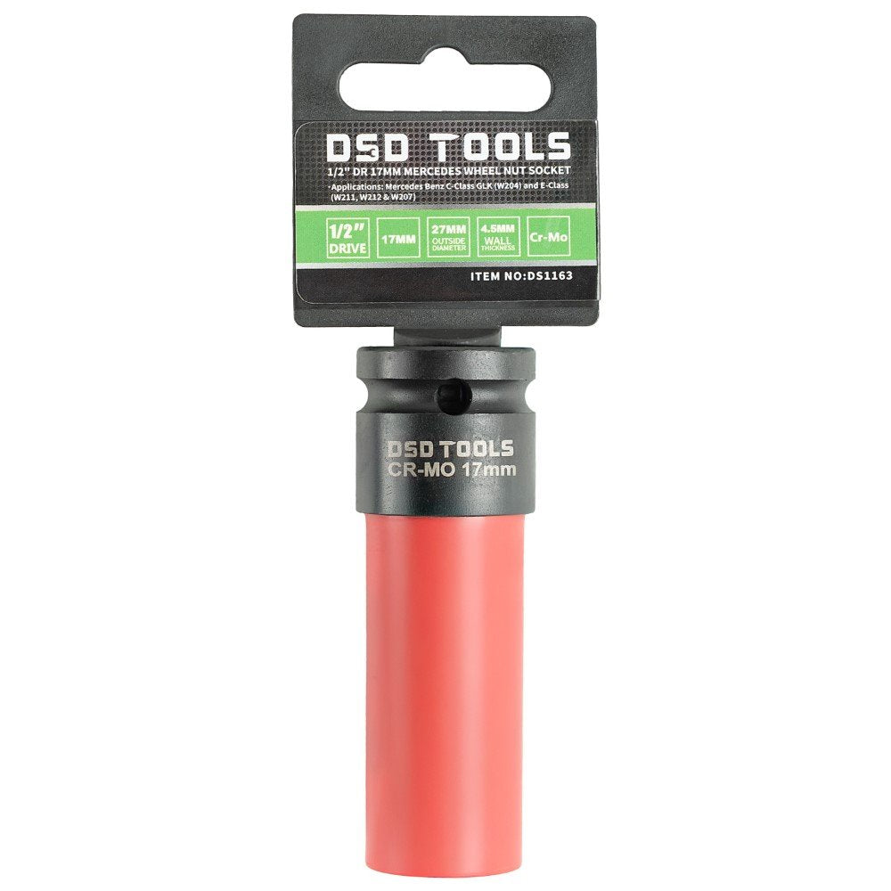 DSD TOOLS 1/2 DR 17MM MERCEDES WHEEL NUT SOCKET DS1163 image 0