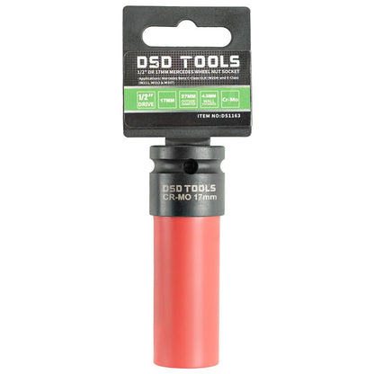 DSD TOOLS 1/2 DR 17MM MERCEDES WHEEL NUT SOCKET DS1163 image 0