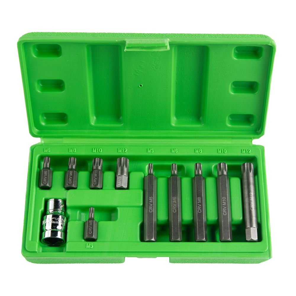 DSD TOOLS 11PC 1/2" DR SPLINE BIT SET DS1216 image 0