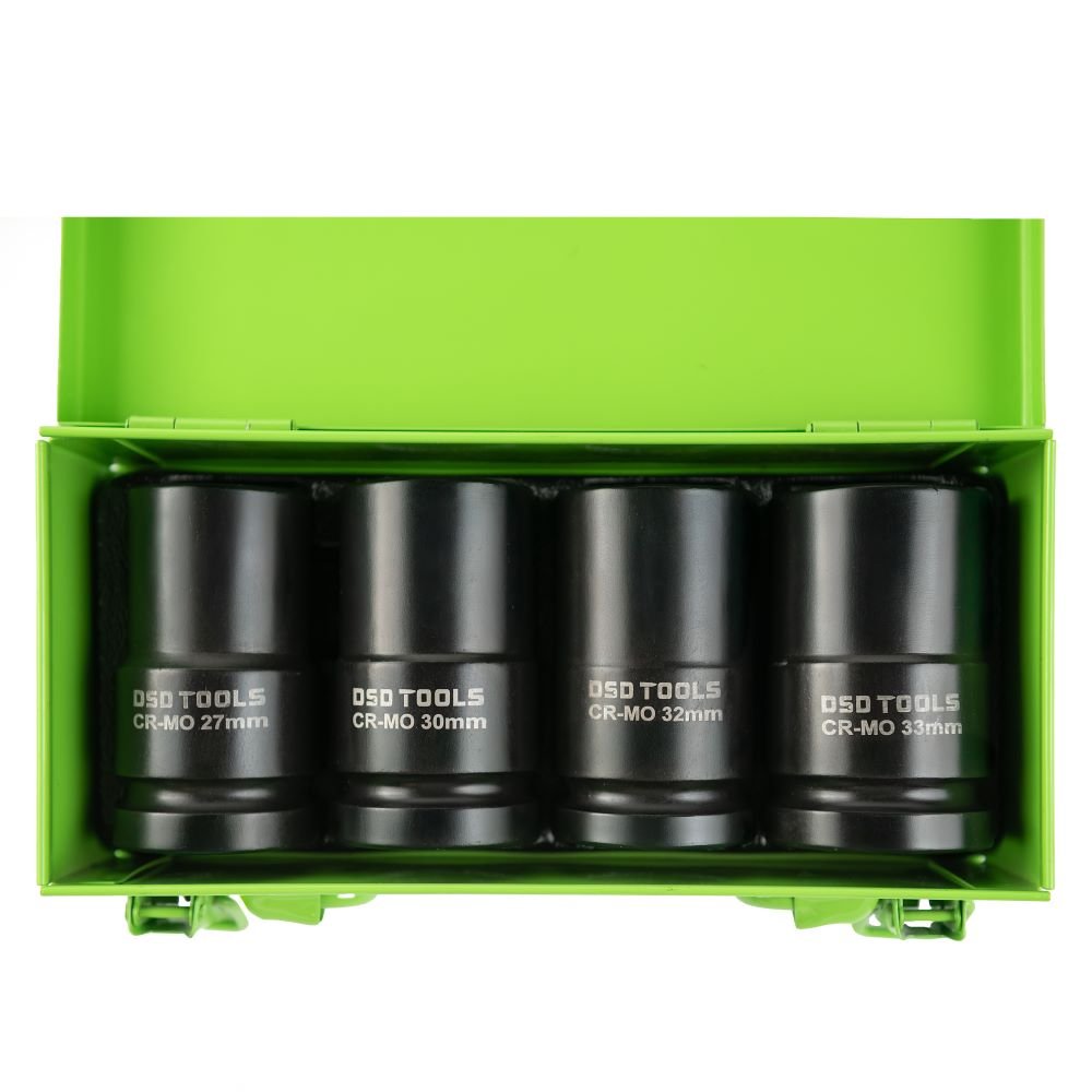 DSD TOOLS 4PC 1" DRIVE 6PT DEEP IMPACT SOCKET SET DS1106 image 2