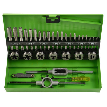 DSD TOOLS 32PC METRIC TAP AND DIE SET M3-M12 DS1346 image 0