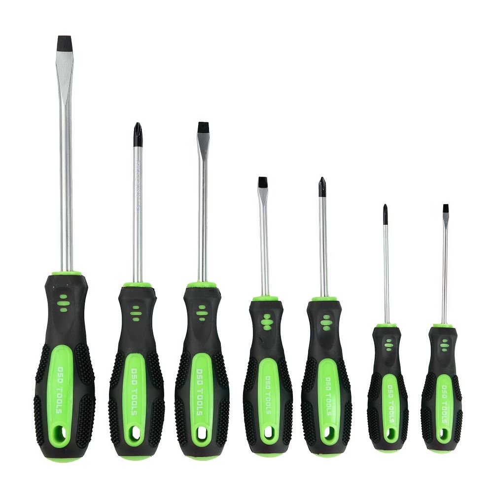 DSD TOOLS 7PC CUSHIONED SCREWDRIVER SET SLOTTED AND PHILLIPS DS1054 image 0
