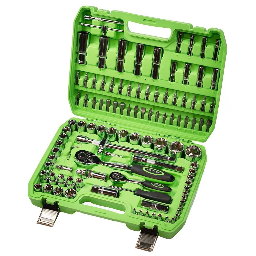DSD TOOLS 108PC 1/4 &amp; 1/2 DR METRIC SUPER LOCK SOCKET SET DS1033 image 0