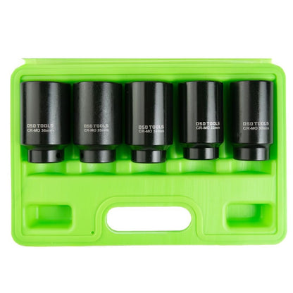 DSD TOOLS 5PC 1/2" DR 12PT DEEP IMPACT HUB NUT SOCKETS DS1113 image 2