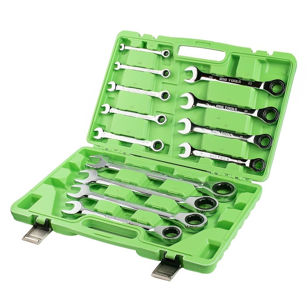 DSD TOOLS 13PC METRIC GEAR RATCHET COMBINATION WRENCH SET DS1057 image 0