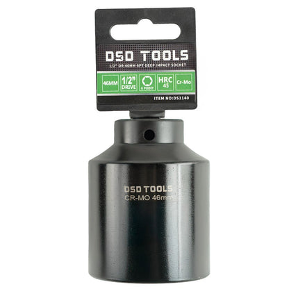 DSD TOOLS 1/2 DR 46MM 6PT DEEP IMPACT SOCKET 79MM DS1140 image 0