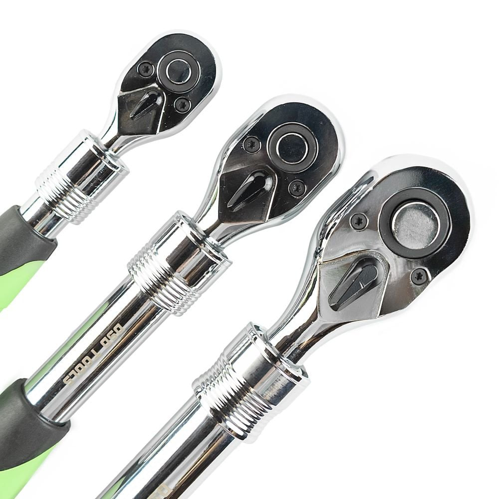DSD TOOLS 3PC EXTENDABLE RATCHET SET 1/4", 3/8" &amp; 1/2" DRIVES DS1085 image 3