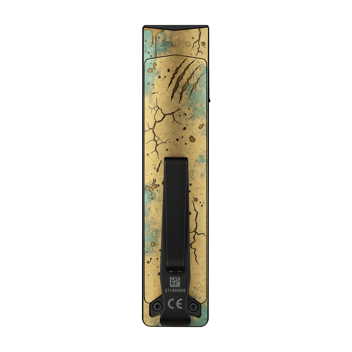 Olight ArkPro Wasteland Relic back view with pocket clip