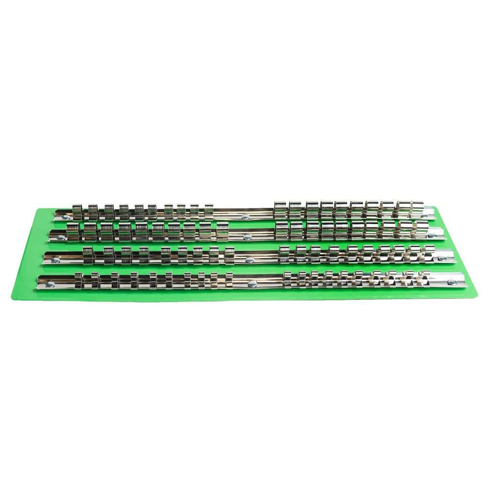 DSD TOOLS 80 CLIP METAL SOCKET STORAGE TRAY 1/4", 3/8", 1/2" DRIVE DS1358 image 2