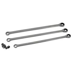10PC EXTRA LONG DOUBLE RING SINGLE GEAR RATCHET SET
