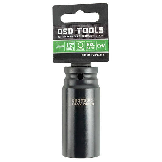 DSD TOOLS 1/2 DR 24MM 6PT DEEP IMPACT SOCKET DS1152 image 0