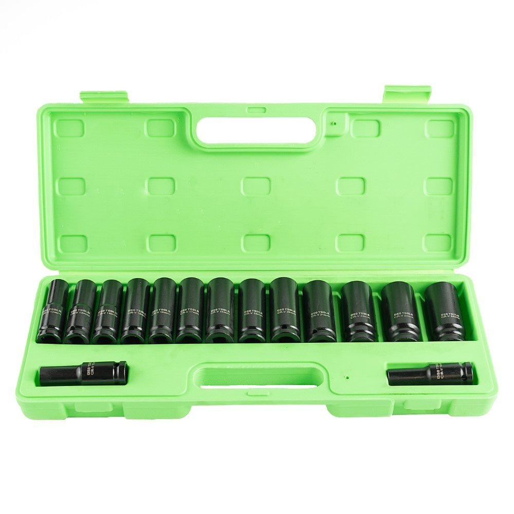 DSD TOOLS 15PC 1/2 DR DEEP IMPACT SOCKETS METRIC 10-24MM DS1172 image 0