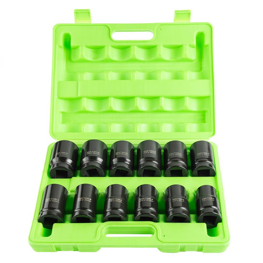 DSD TOOLS 12PC 1 DR 6PT DEEP IMPACT SOCKETS METRIC DS1173 image 0