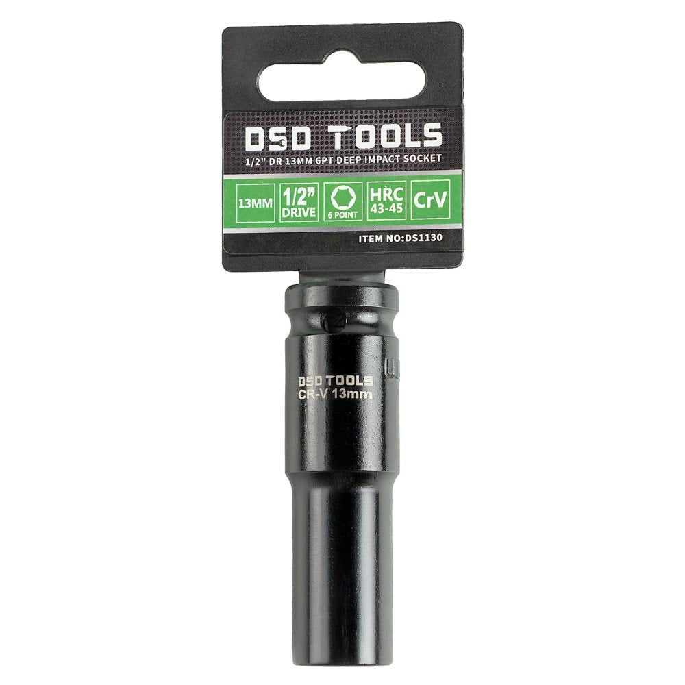 DSD TOOLS 1/2 DR 13MM 6PT DEEP IMPACT SOCKET DS1130 image 0