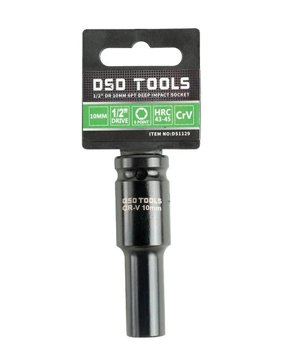DSD TOOLS 1/2 DR 10MM 6PT DEEP IMPACT SOCKET DS1129 image 0