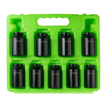 DSD TOOLS 9PC 1/2" DR 6PT DEEP IMPACT HUB NUT SOCKETS DS1114 image 2