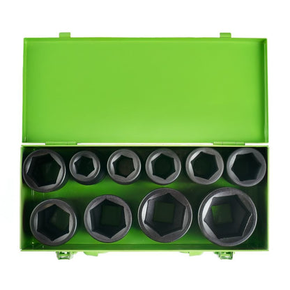 DSD TOOLS 10PC 1" DR 6PT DEEP IMPACT SOCKETS DS1103 image 0