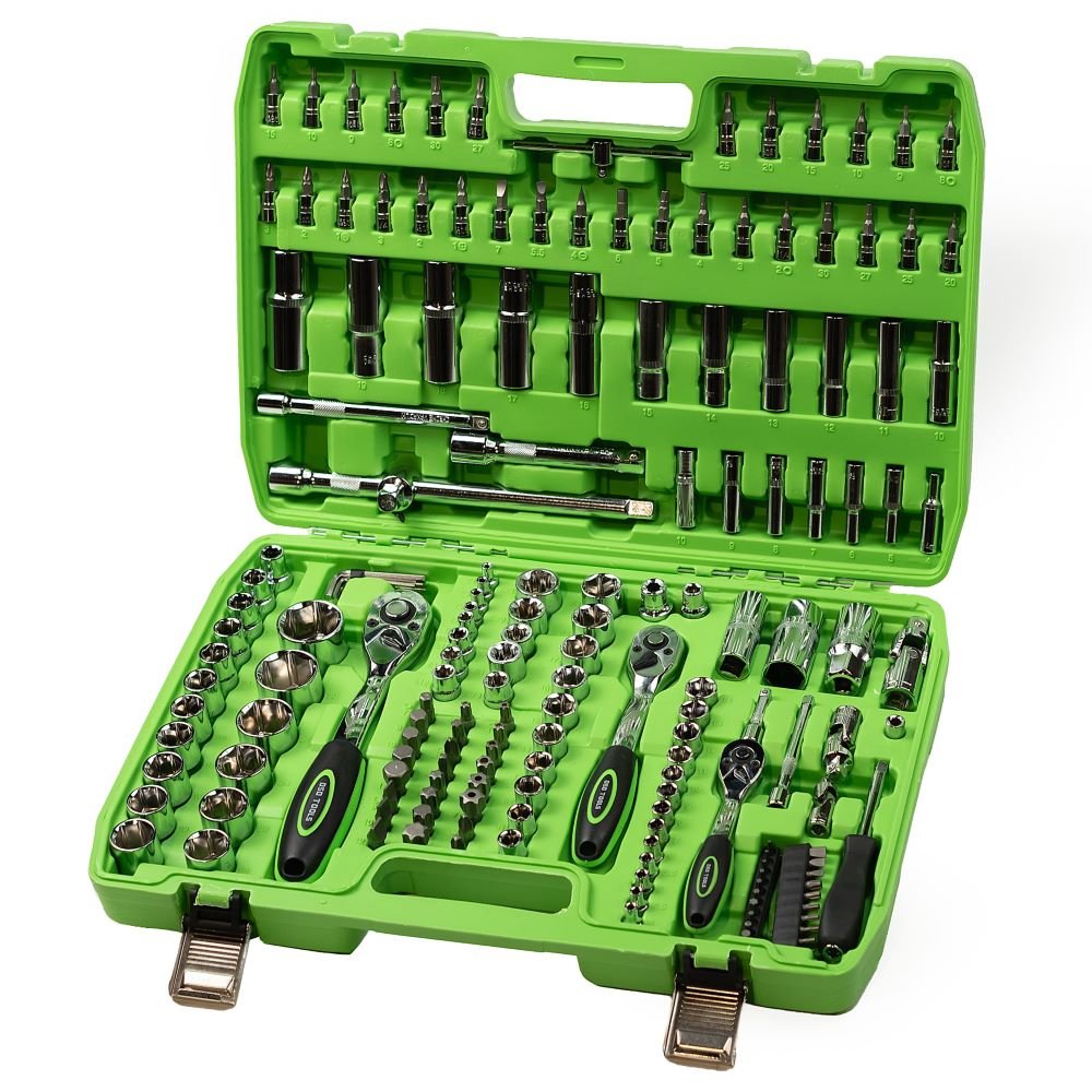 DSD TOOLS 172PC 1/4 3/8 1/2 DR METRIC SUPER LOCK SOCKET SET DS1034 image 0