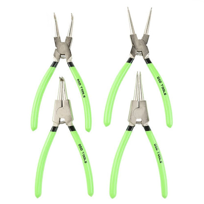 DSD TOOLS 4PC 9" NI-FE FINISH CIRCLIP PLIERS SET IN ZIP CASE DS1250 image 1