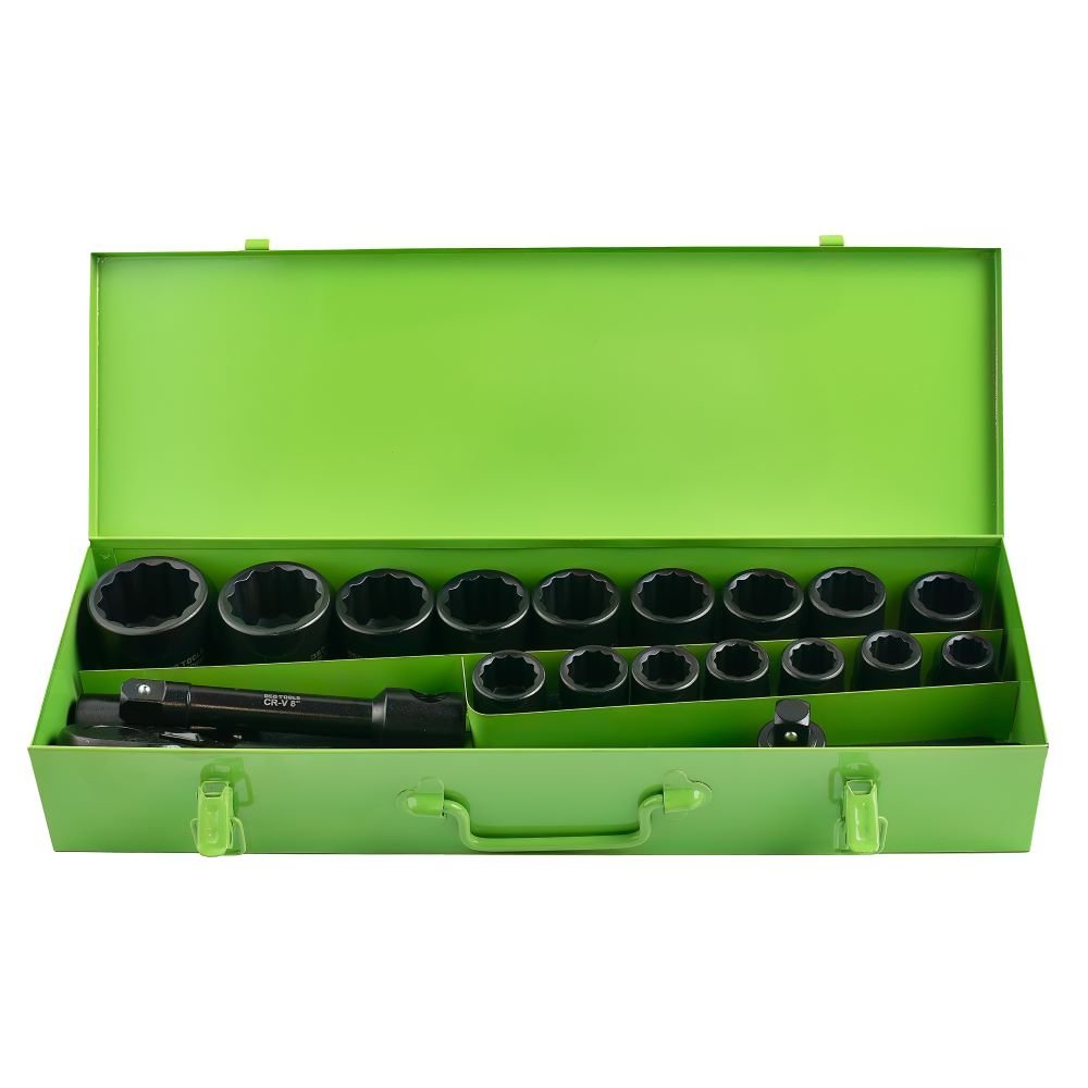 DSD TOOLS 21 PC 3/4" 12PT STANDARD IMPACT SOCKETS DS1146 image 0