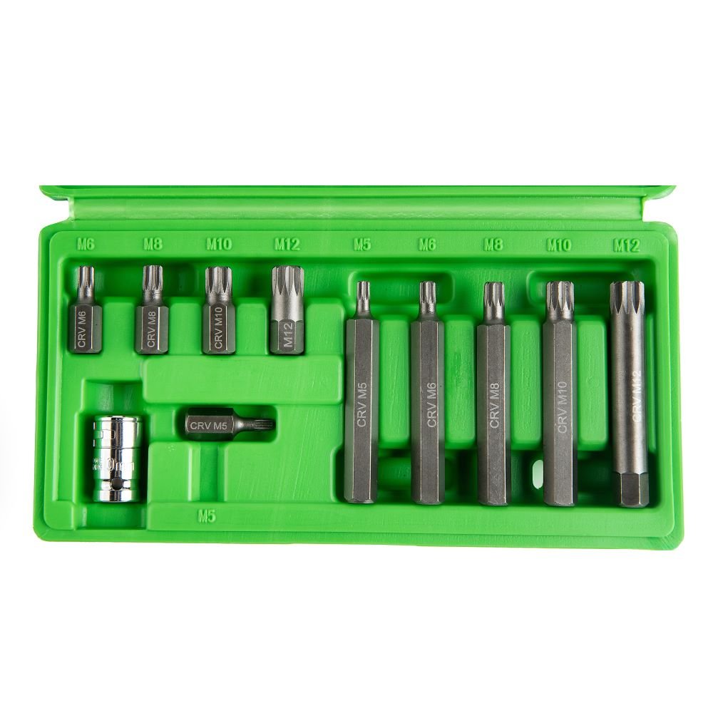 DSD TOOLS 11PC 3/8" DR SPLINE BIT SET DS1215 image 2