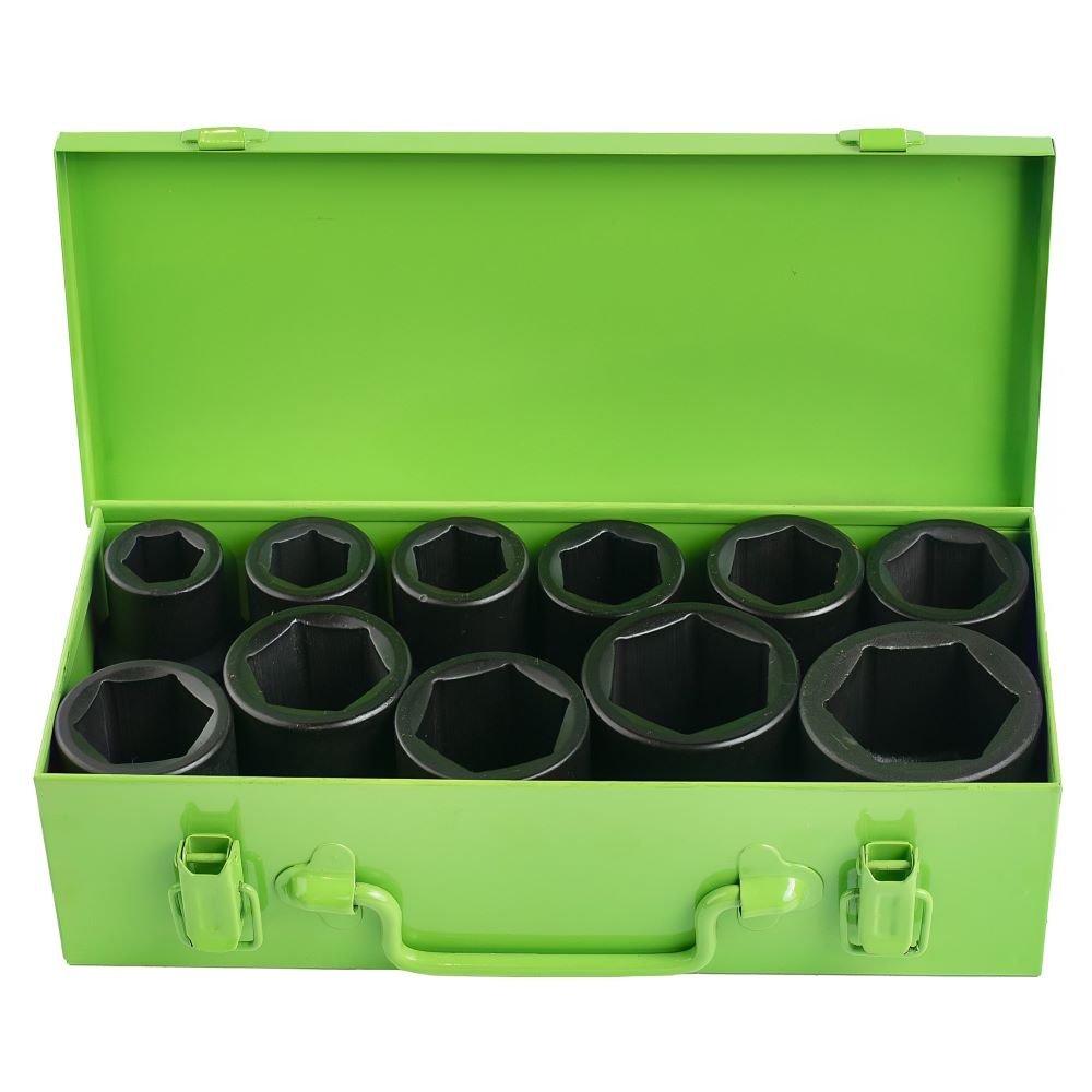 DSD TOOLS 11PC 1" DR 6PT DEEP IMPACT SOCKETS DS1174 image 0
