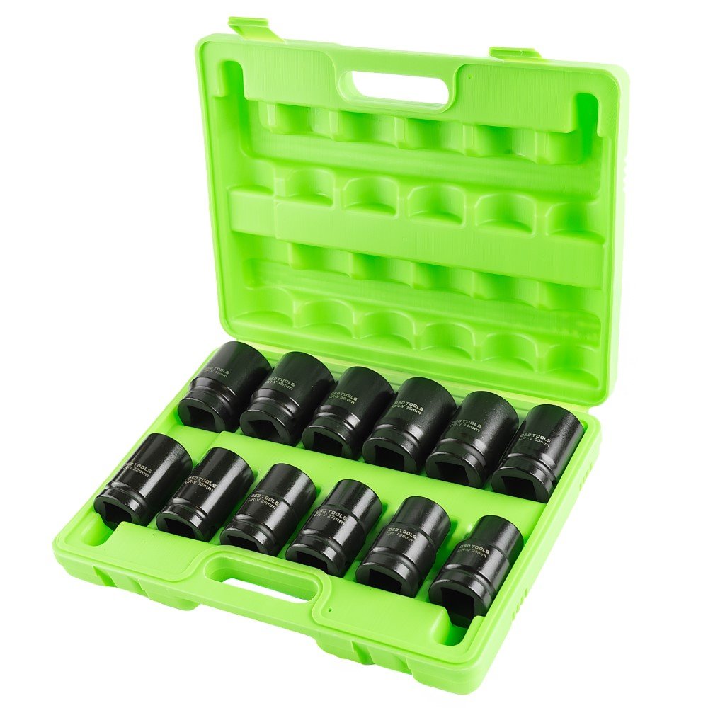 DSD TOOLS 12PC 1 DR 6PT DEEP IMPACT SOCKETS METRIC DS1173 image 0