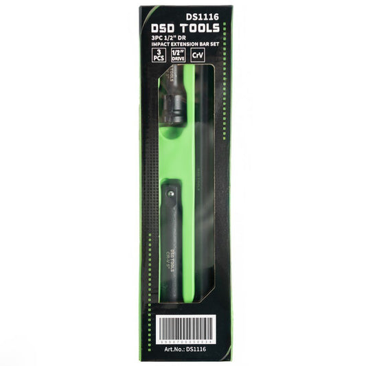 DSD TOOLS 3PC 1/2 DR IMPACT EXTENSION BAR SET DS1116 image 1