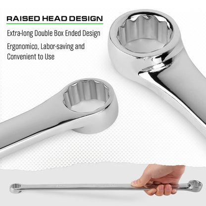 7Pc Aviation Double Ended Ring Extra Long Spanner Set 8 - 24mm