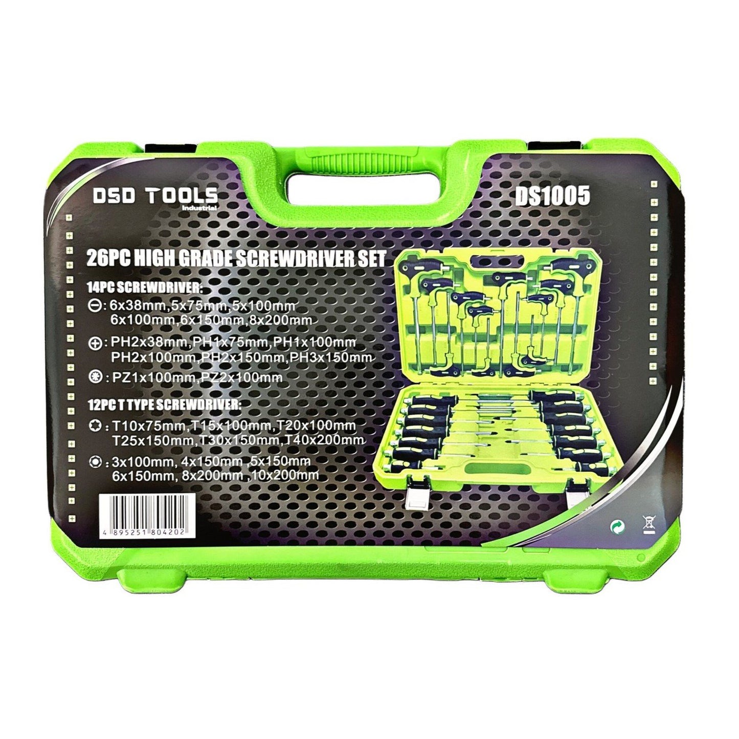 DSD TOOLS 26 PCS HIGH GRADE SCREWDRIVER &amp; T HANDLE HEX BALL &amp; STAR SET DS1005 image 3