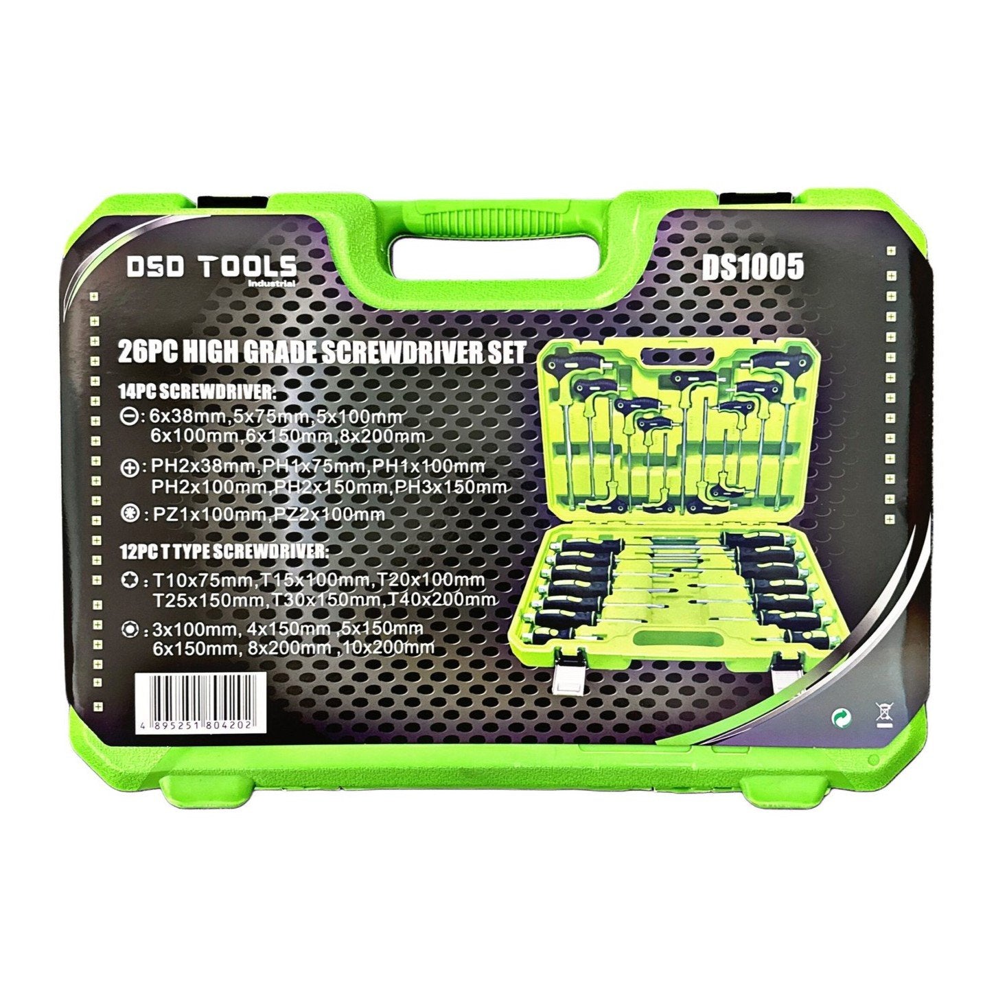 DSD TOOLS 26 PCS HIGH GRADE SCREWDRIVER &amp; T HANDLE HEX BALL &amp; STAR SET DS1005 image 3