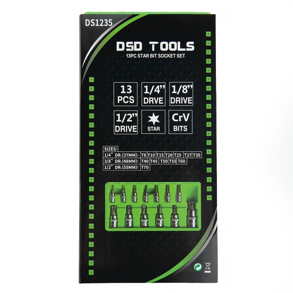 DSD TOOLS 13PC STAR BIT SOCKET SET DS1235 image 5