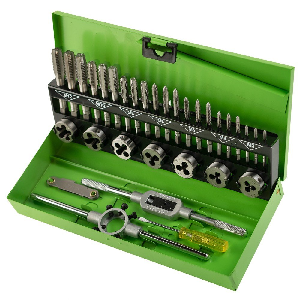 DSD TOOLS 32PC METRIC TAP AND DIE SET M3-M12 DS1346 image 0