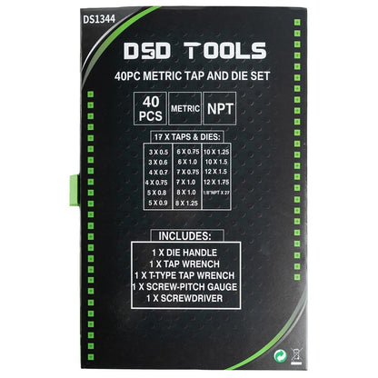DSD TOOLS 40PC METRIC TAP AND DIE SET DS1344 image 4