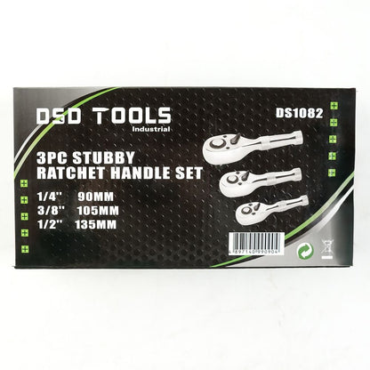 DSD TOOLS 3PC STUBBY RATCHET HANDLE SET DS1082 image 3