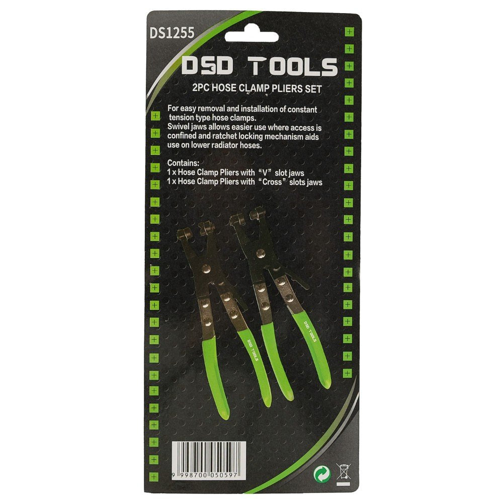 DSD TOOLS 2PC HOSE CLAMP PLIERS SET DS1255 image 2