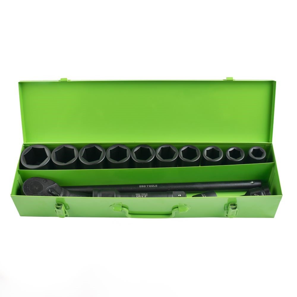 DSD TOOLS 15PC 1" DR 6PT SHALLOW IMPACT SOCKET SET DS1178 image 0