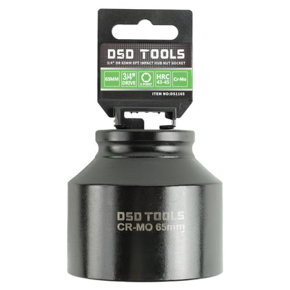 DSD TOOLS 3/4 DR 65MM 6PT IMPACT HUB NUT SOCKET DS1165 image 0