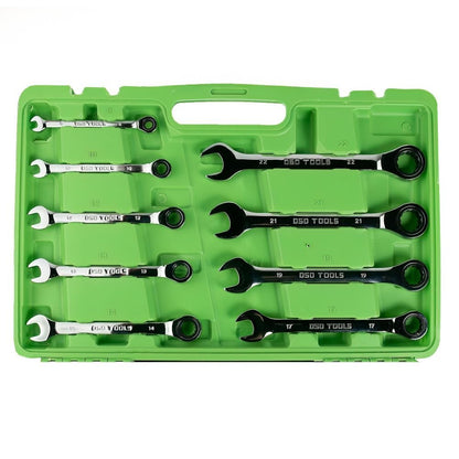 DSD TOOLS 13PC METRIC GEAR RATCHET COMBINATION WRENCH SET DS1057 image 2