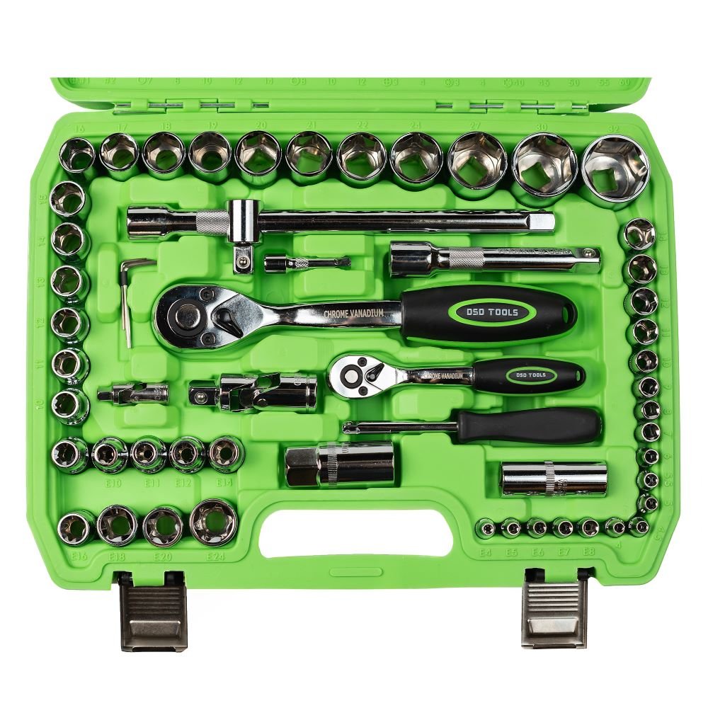 DSD TOOLS 108PC 1/4 &amp; 1/2 DR METRIC SUPER LOCK SOCKET SET DS1033 image 3
