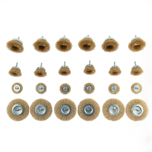 DSD TOOLS 24PC ROTARY WIRE BRUSH SET DS1093 image 1