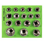 DSD TOOLS 17PC 1/2" DR 6PT SHALLOW SOCKETS 10 - 30MM DS1318 image 0