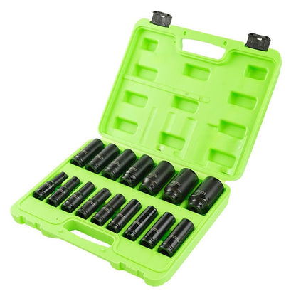 DSD TOOLS 16PC 1/2" DR 6PT EUROPEAN IMPACT SOCKETS DS1100 image 1